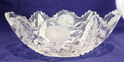 Rose cut bowl - Beautiful! - Bid Now!!!