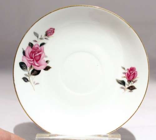 Chinese porcelain - Red rose - Duo - Beautiful!
