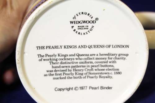 Wedgwood - pearly Kings and Queens of London mug
