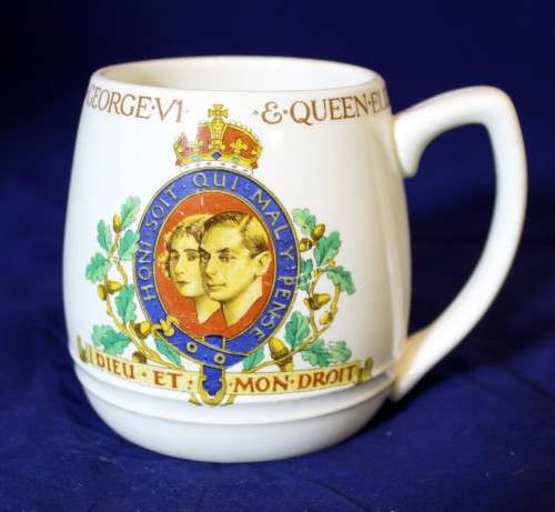 Johnson Bros. - King George VI & Queen Elizabeth coronation mug