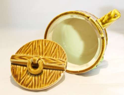 Character tea pot, milk jug and sugar pot