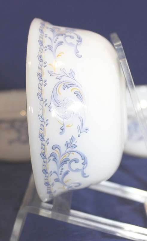 MP USA home set - opal glassware - lavender Chinese bowls
