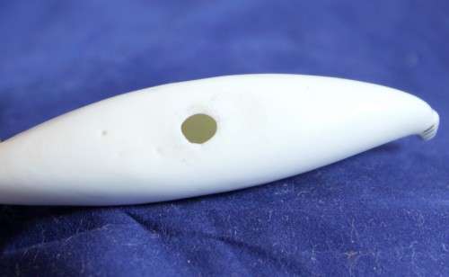 Porcelain miniature gondola - gold with white