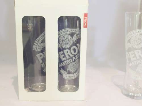 Peroni - 4 Glass set - A beauty! - Act fast! - Bid Now!!!