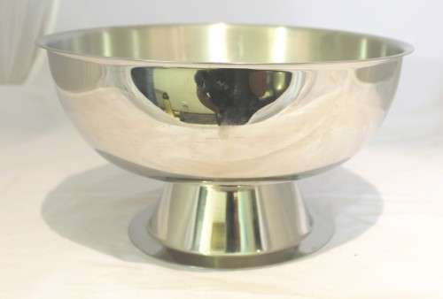 Chrome fruit bowl