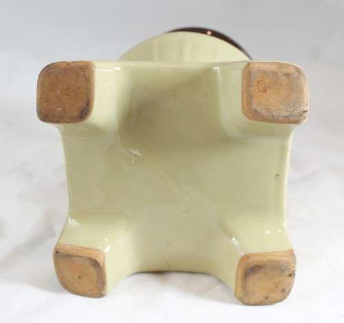 Stoneware footed vase