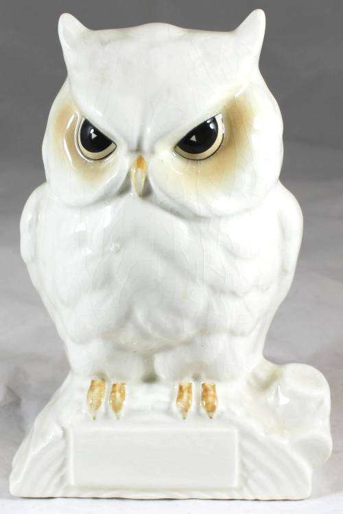 Porcelain Owl Money Box