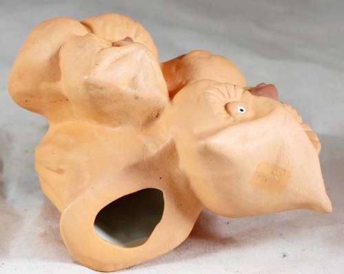 Owl with chick toothpick holder