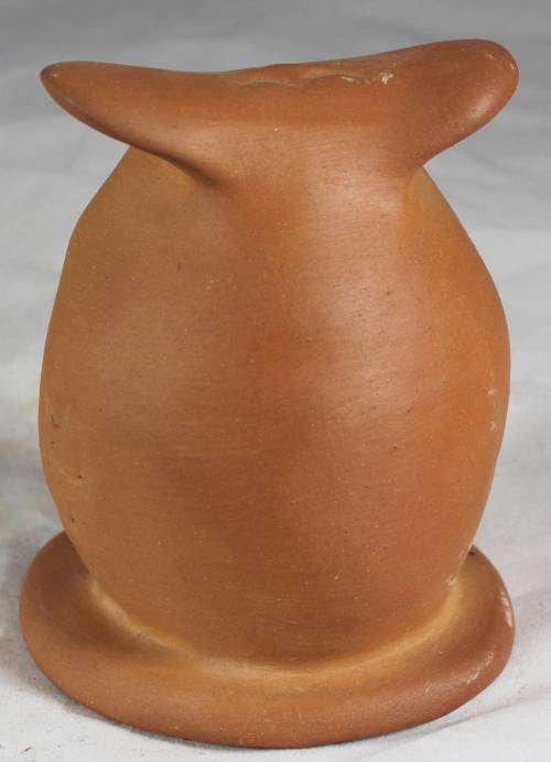 Brown pottery owl