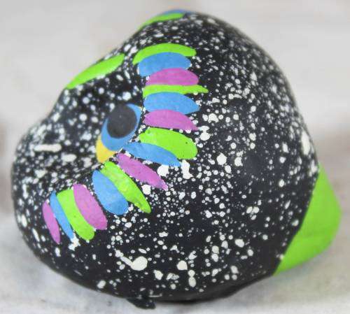 Small multi-color owl face
