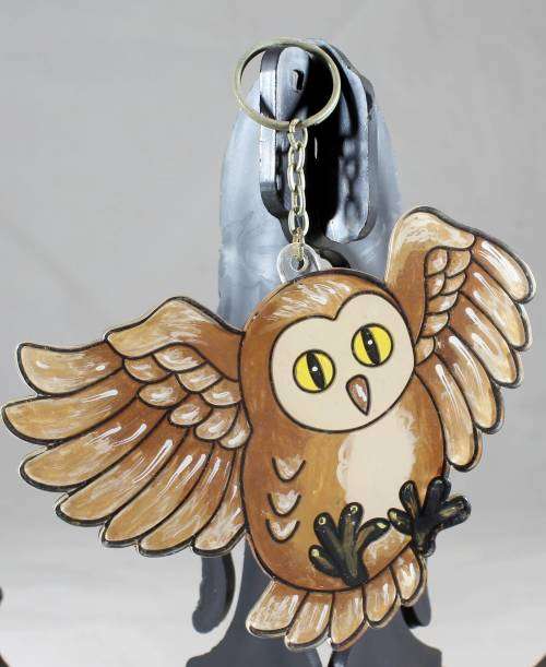 Owl Key Ring - Plastic