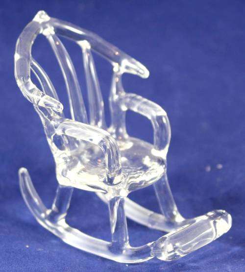 Glass rocking chair