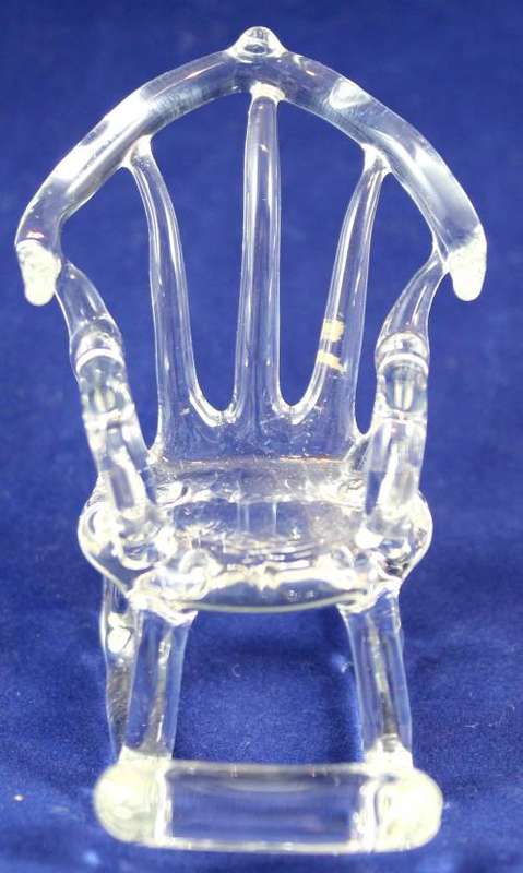 Glass rocking chair