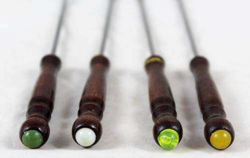 Four fondue sticks