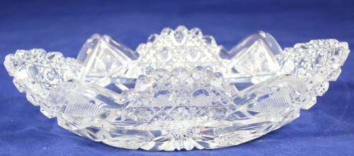 Cut Crystal Glass - Large Trinket Bowl - Absolutely Stunning!! - Bid Now!