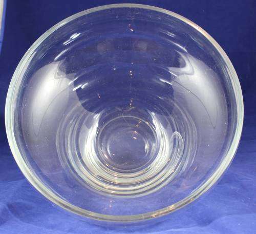 Large heavy glass bowl