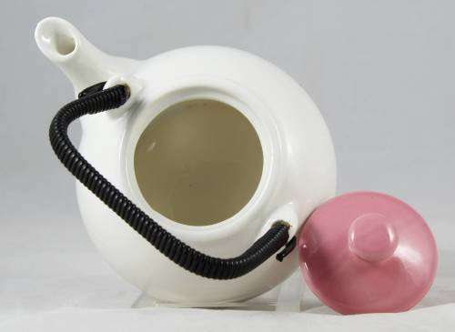 BWA Tea Pot - White and Pink