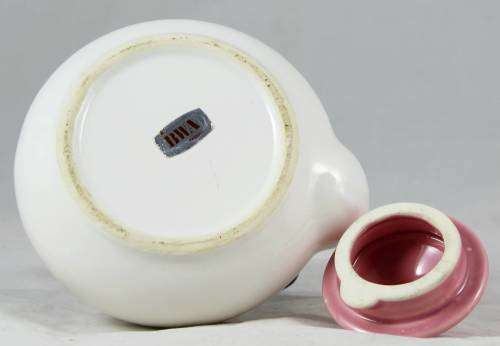 BWA Tea Pot - White and Pink