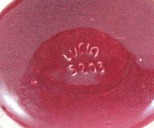 Lucia Ware - Burgundy Vase - Bid Now!!!