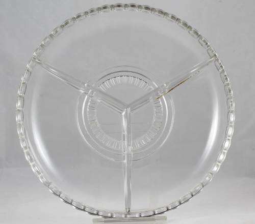 Large glass snacks dish