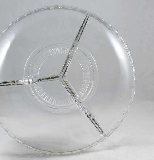Large glass snacks dish