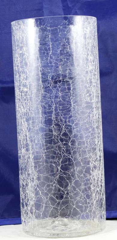 Crackle Glass - Tall Vase