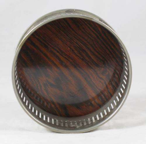 Silver Plated Holder - Wood-look Base