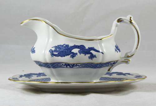 Booths Dragon Pattern - Gravy Boat and Saucer - Bid Now!!!