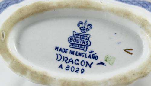 Booths Dragon Pattern - Gravy Boat and Saucer - Bid Now!!!
