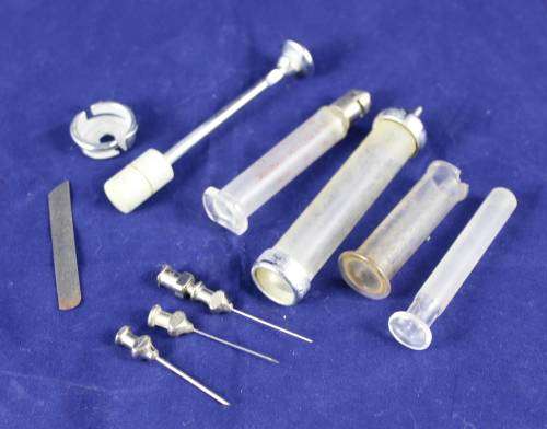 Old Glass Syringes and Needles - Bid Now!