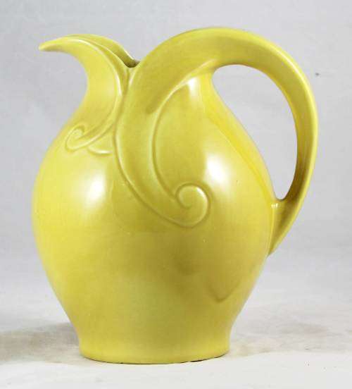 Lucia Ware - Yellow Glazed Jug - Bid Now!!!
