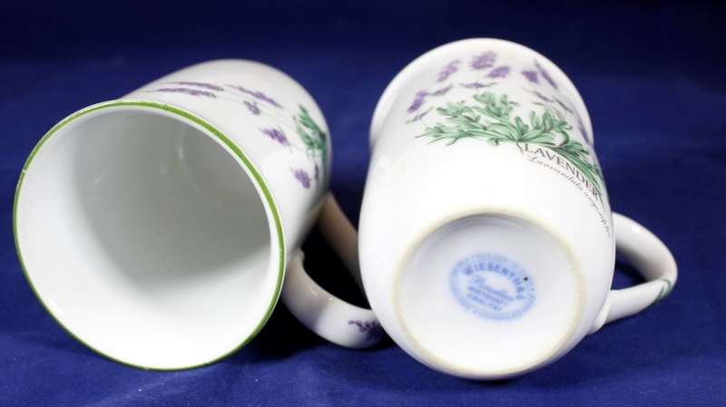 Wiesenthal - Lavender - Pair of Mugs - Bid Now!!!