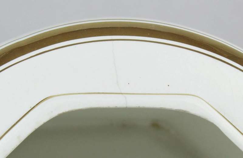 White lidded vase
