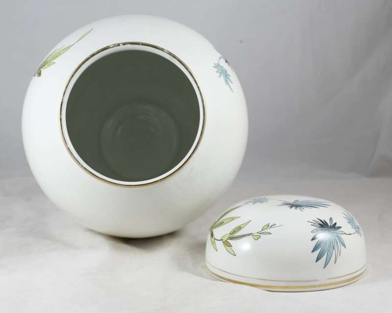 Very large Stafford lidded vase