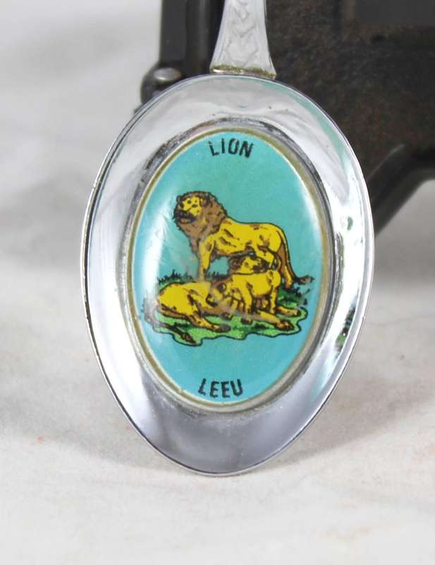 Souvenir spoon - Echo Caves, lion