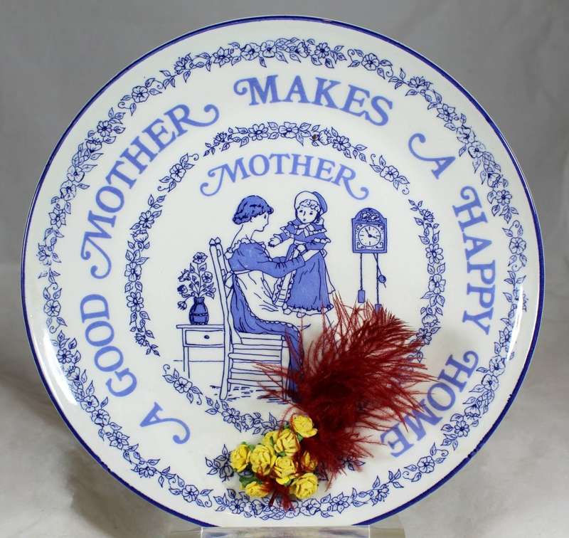 Whittaker & Field - A good mother makes a happy home - Display plate - Beautiful!