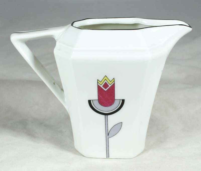 Protea china creamer - Art Deco style