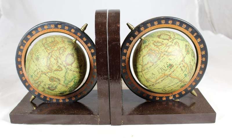 Globe bookends - A real treasure! - Bid Now!!!