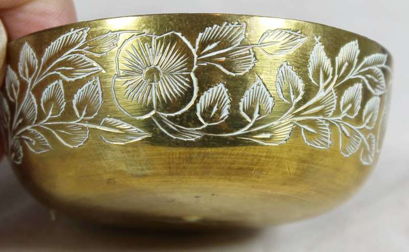 Indian copper trinket bowl - Beautiful!!! - Bid Now!!!