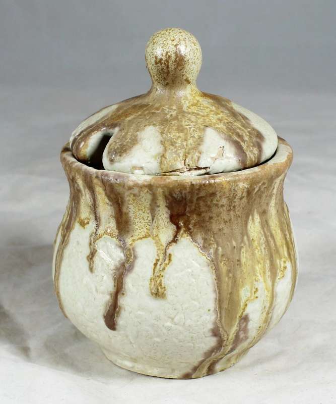 Pottery sugar bowl - Beautiful!!! - Bid Now!!!