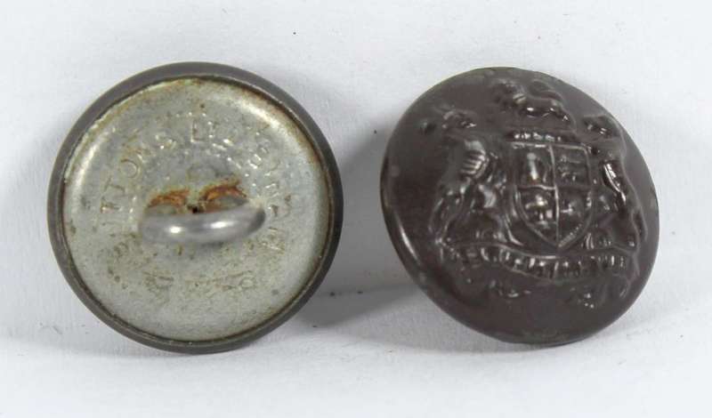 Pair of small military buttons