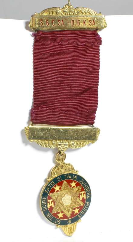 Masonic Royal Arch - Sit Tibi Scire Satis Si Talia Jungere Possis Jewel