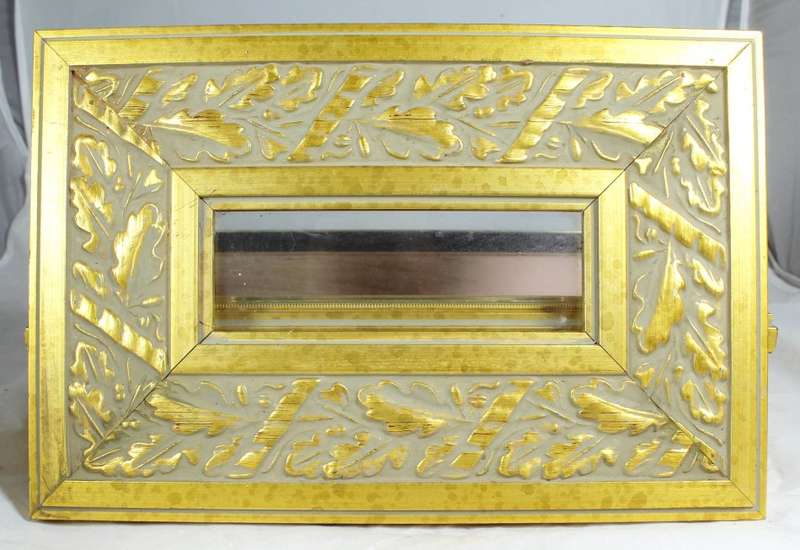 Hand made lidded box with window - made from frames