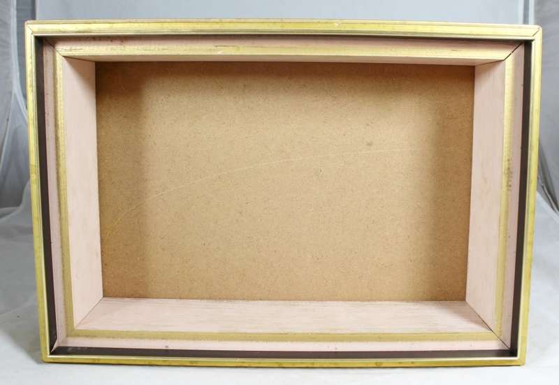 Hand made lidded box with window - made from frames