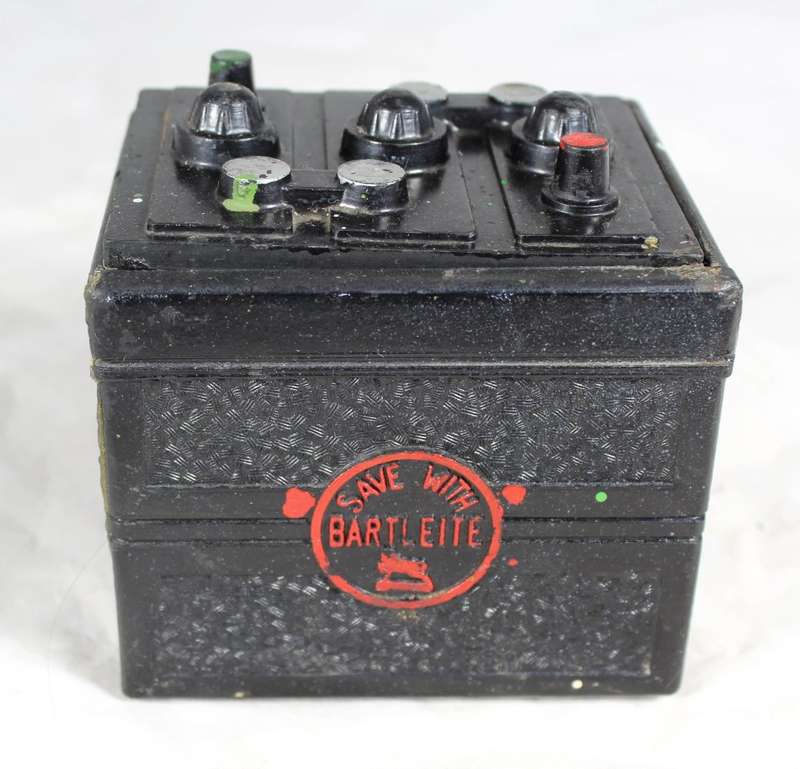 Vintage bartleite battery - salesman sample desk organizer