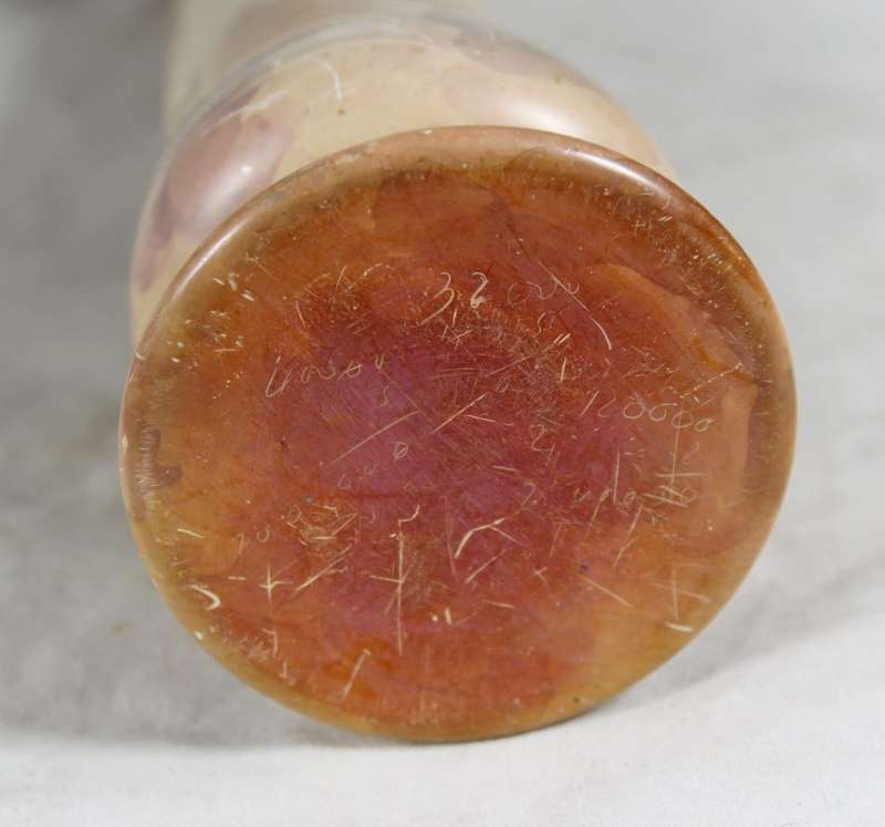 Fluted stone vase
