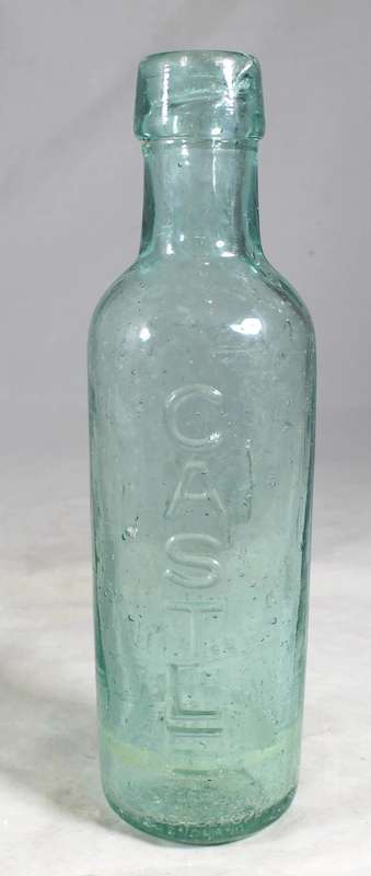 Vintage castle mineral water bottle - Johannesburg