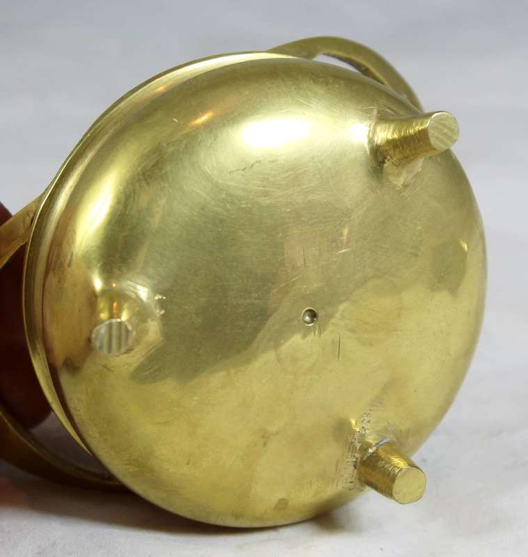 Footed brass trinket holder