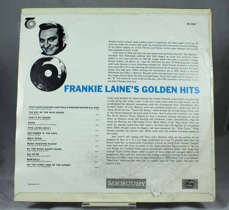 Frankie Laine`s Golden Hits - Mercury Records 1966