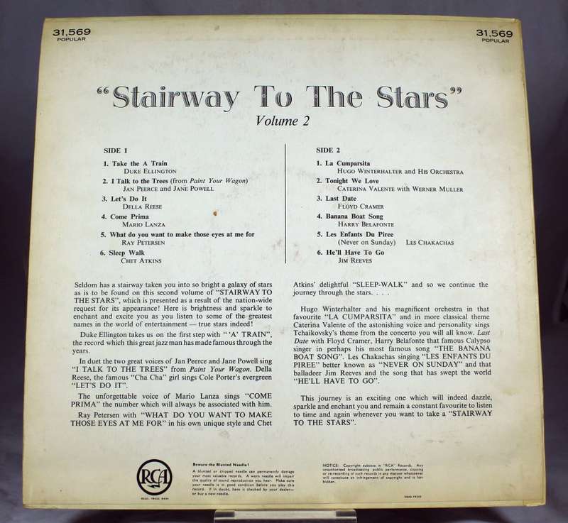 Stairway to the stars - Jan Peerce, Mario Lanza etc - RCA